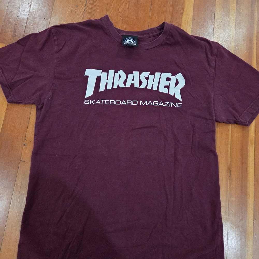 Thrasher Men's Burgundy Skate Tee